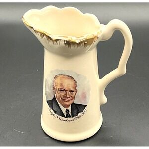 Dwight D. Eisenhower President Vintage Collectible Ceramic Creamer 1964